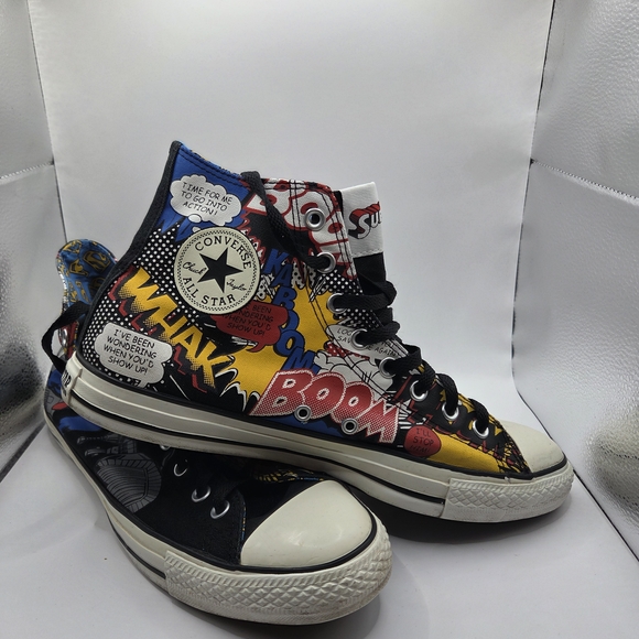 CONVERSE All star high top DC comics SUPERMAN Men Size 11 - Picture 2 of 6